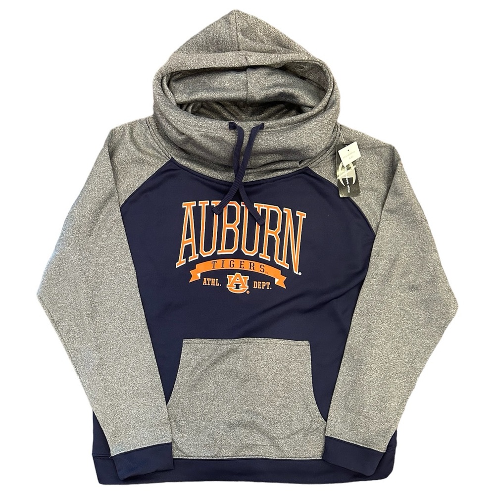 NWT Champion Elite Auburn University Tigers Funnel Neck Hoodie Unisex Size XL